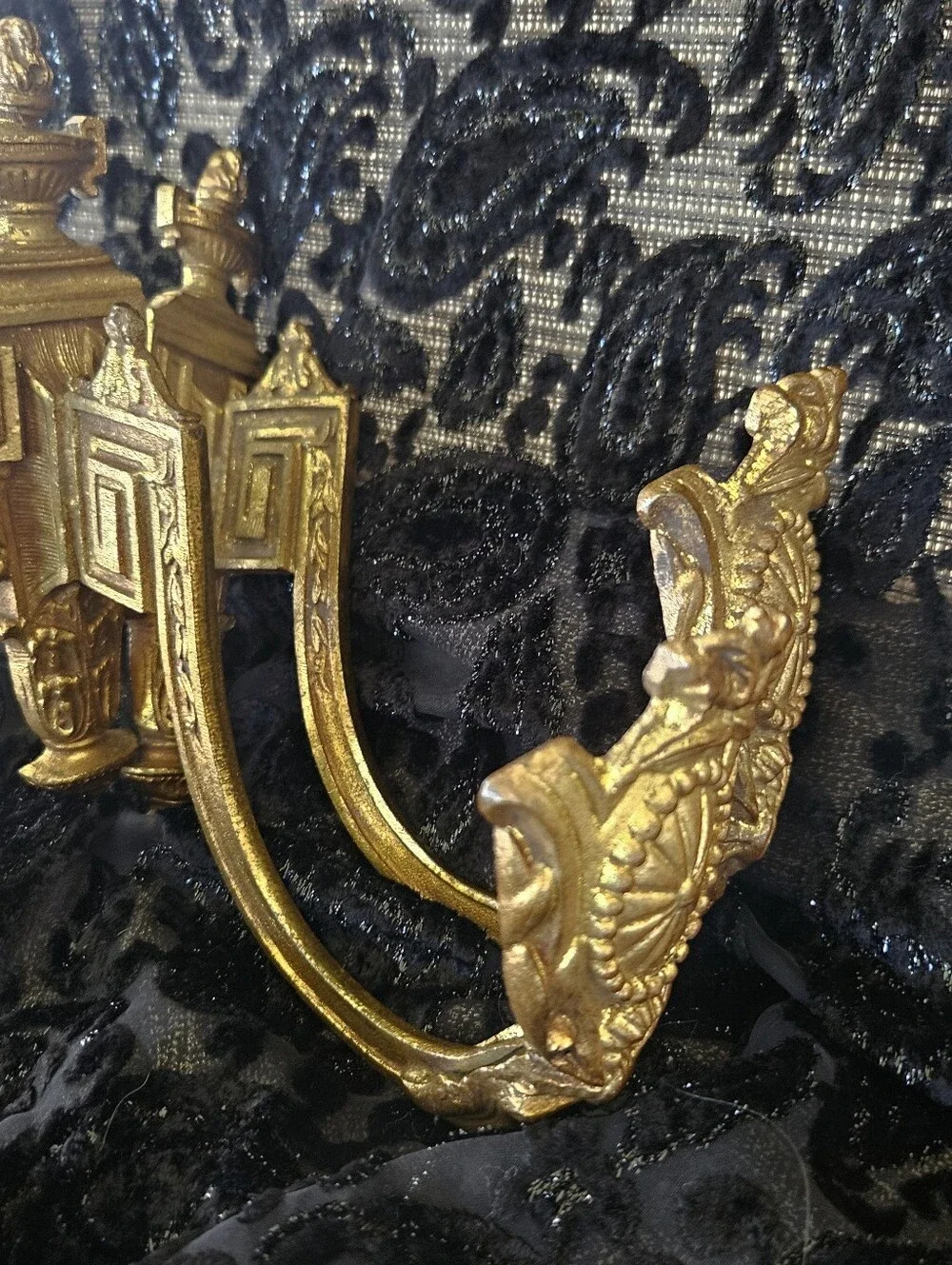 Antique Wall Mounts, Victorian Curtain Rod Hooks
